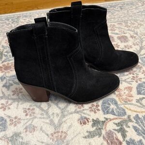 Sam Edelman Black Suede Ankle Booties